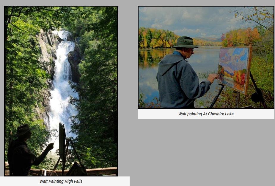 Walt Painting High Falls · Walt Painting At Cheshire Lake